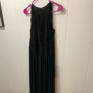 WHBM beautiful sequined waist maxi dress